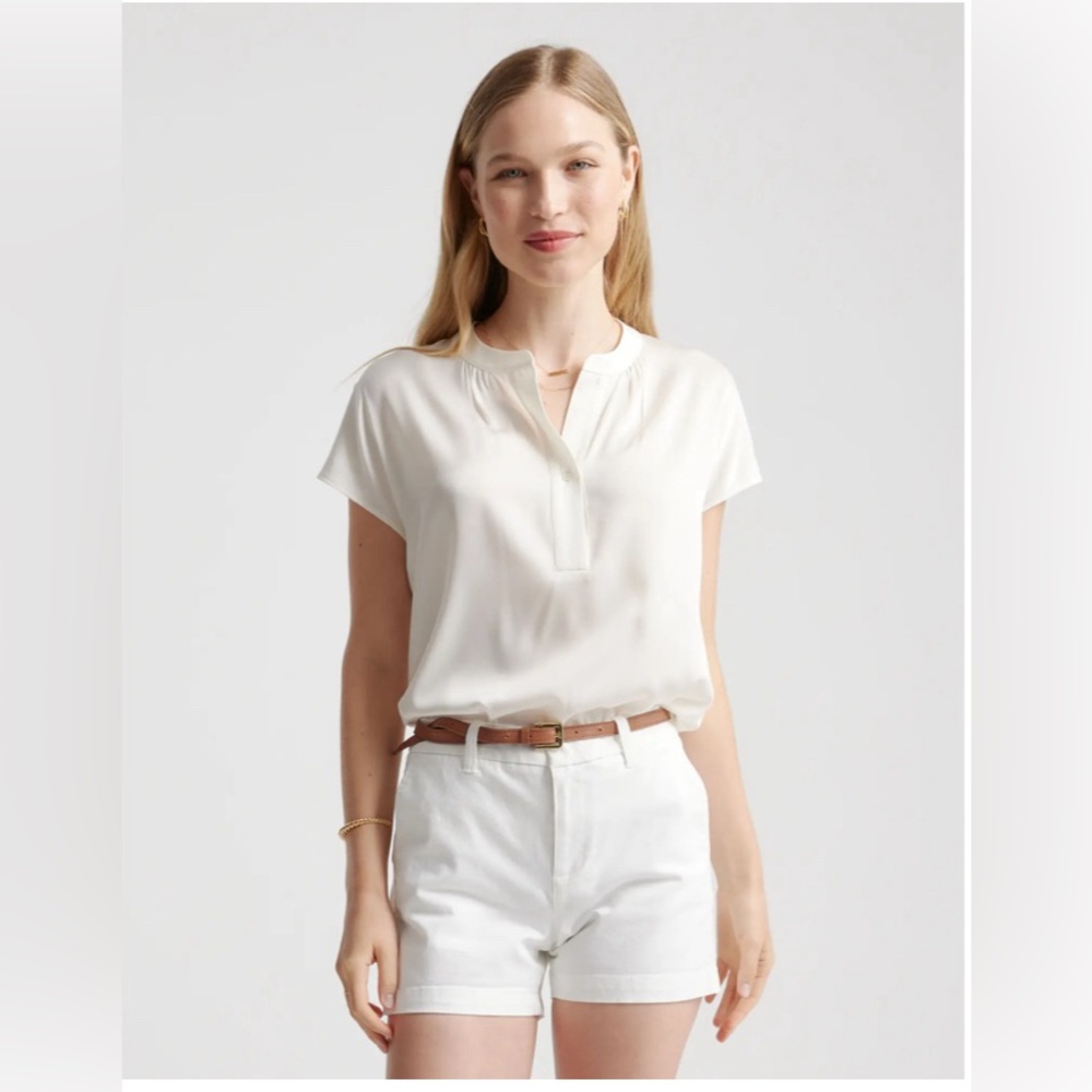 Quince stretch Dolman Sleeve Blouse M